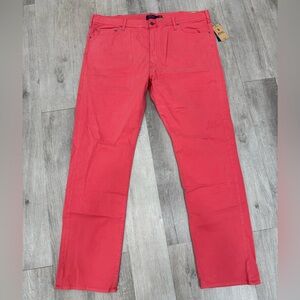 Polo Ralph Lauren Varick Slim Straight Stretch Pants Jeans Pink Men 42 T X 36
